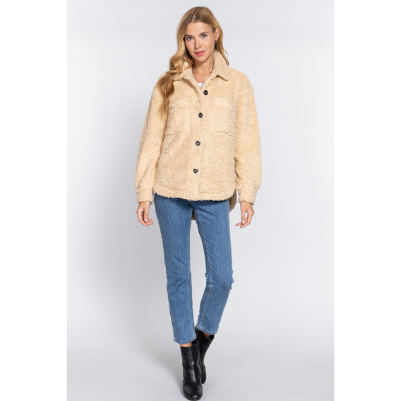 Rachell`s Boutique Jackets & Blazers - Long Slv Flap Pocket Oversize Jacket